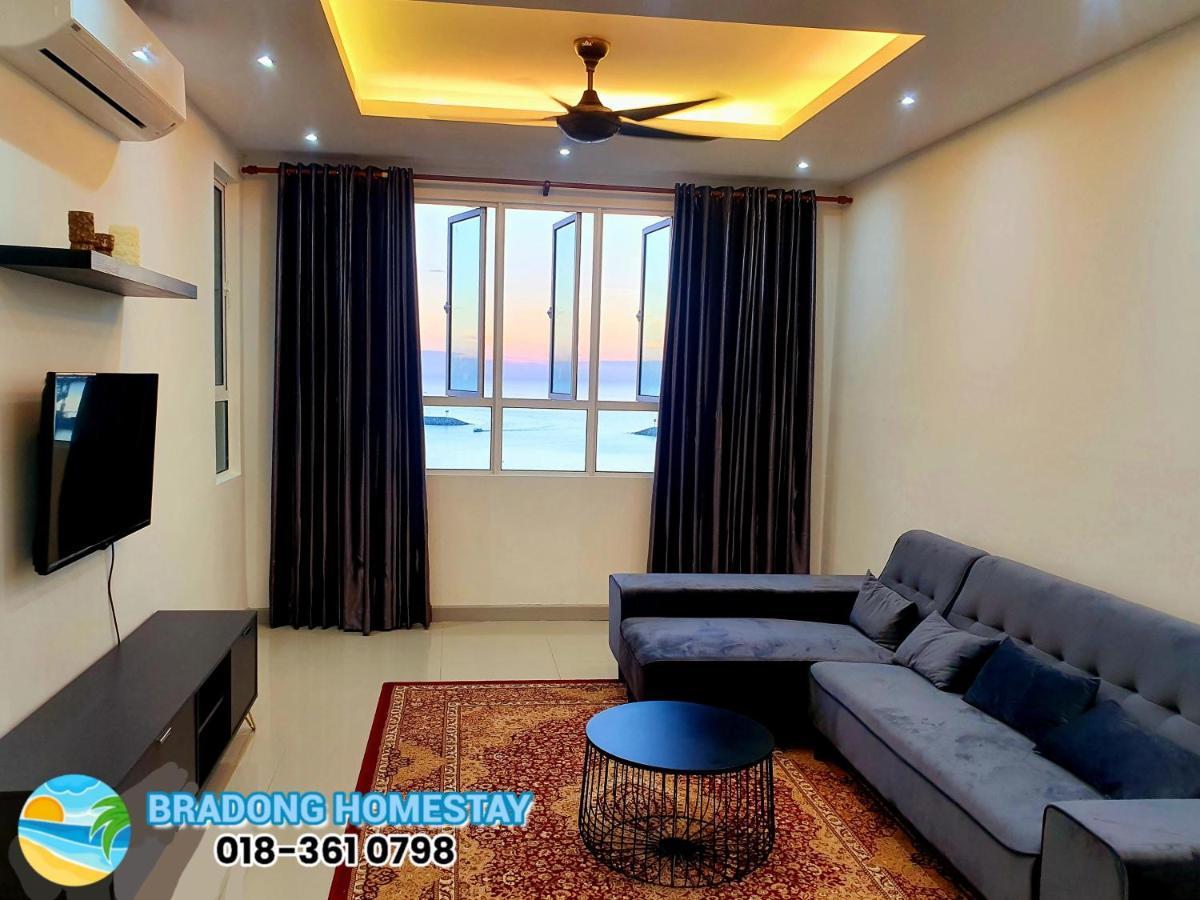 Bradong Homestay - Musllm Only, 3 Queen Bedrooms, Seaview, Infinity Pool, Gym, Near Drawbridge & Ktcc Mall Куала-Тренгану Экстерьер фото